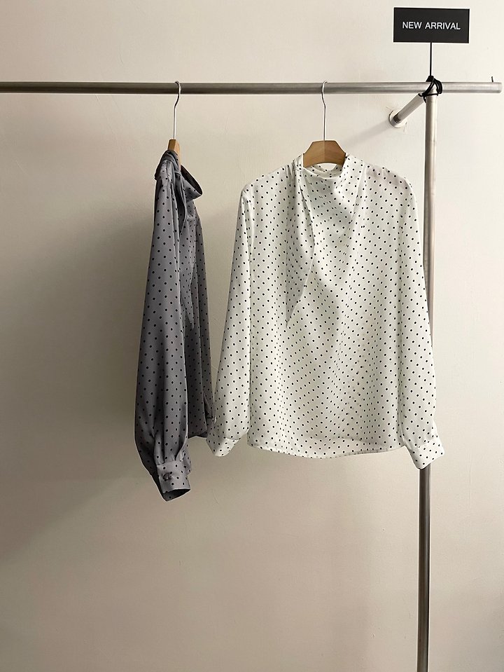 Heize - Korean Women Fashion - #thelittlethings - Dot Blouse - 11
