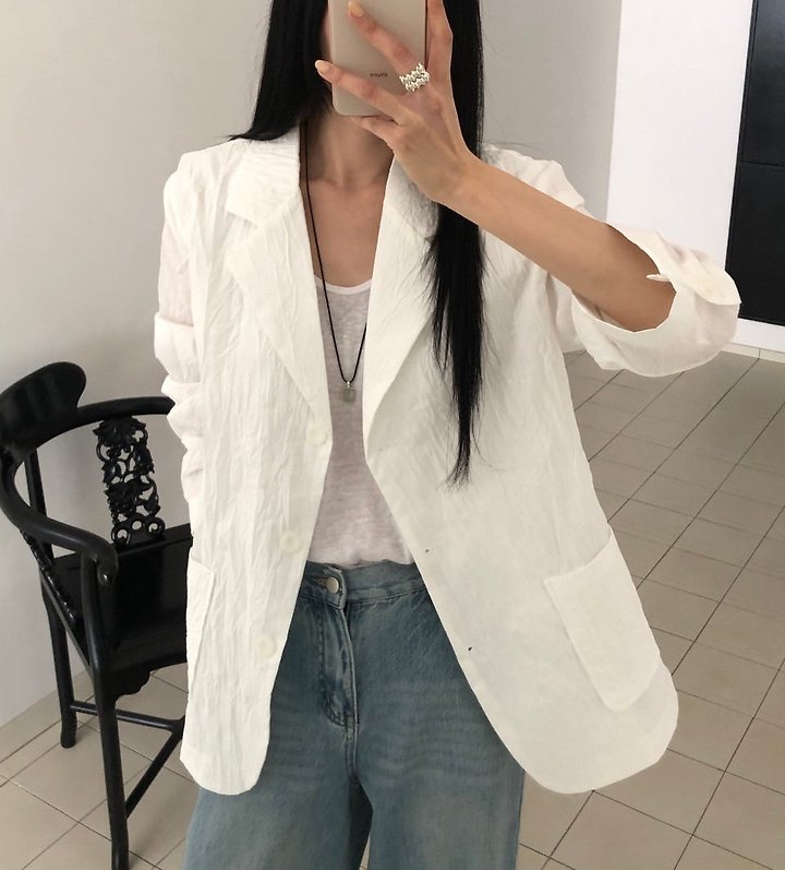 Heize - Korean Women Fashion - #womensfashion - Wrinkle Jacket