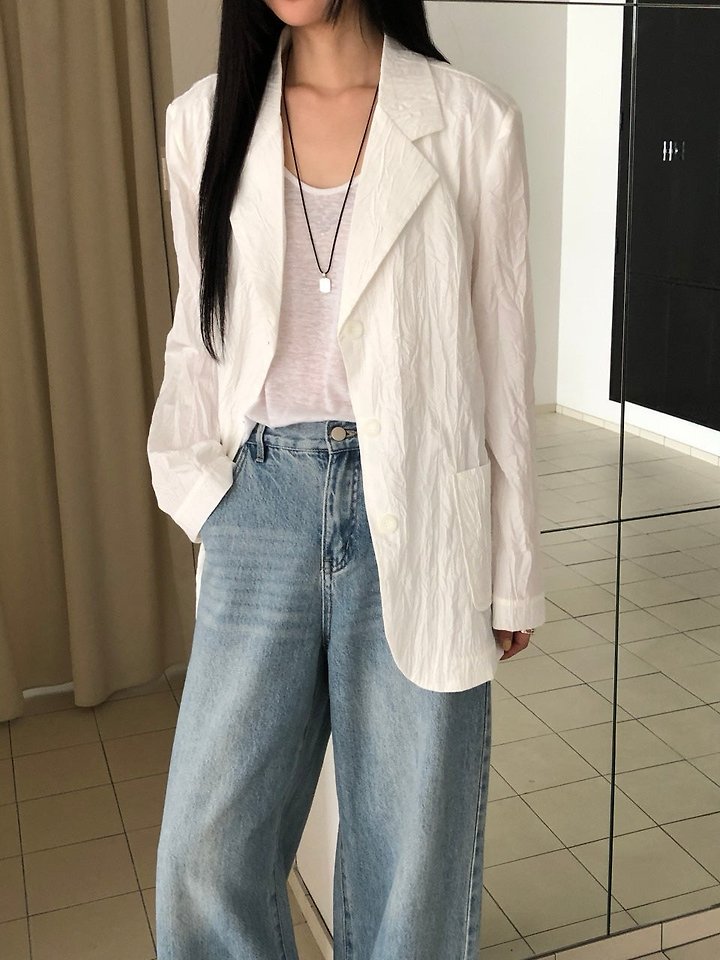 Heize - Korean Women Fashion - #womensfashion - Wrinkle Jacket - 3