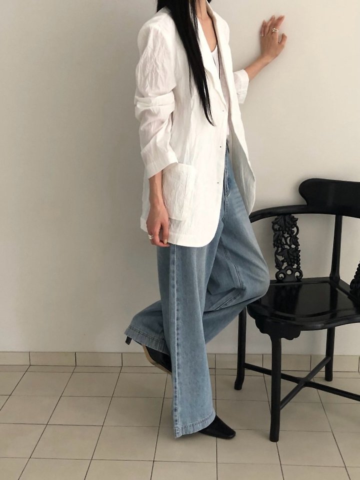 Heize - Korean Women Fashion - #womensfashion - Wrinkle Jacket - 5
