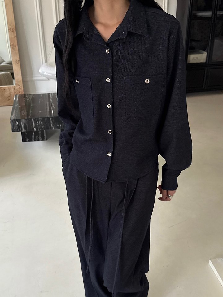 Heize - Korean Women Fashion - #momslook - Denim Shirt - 4