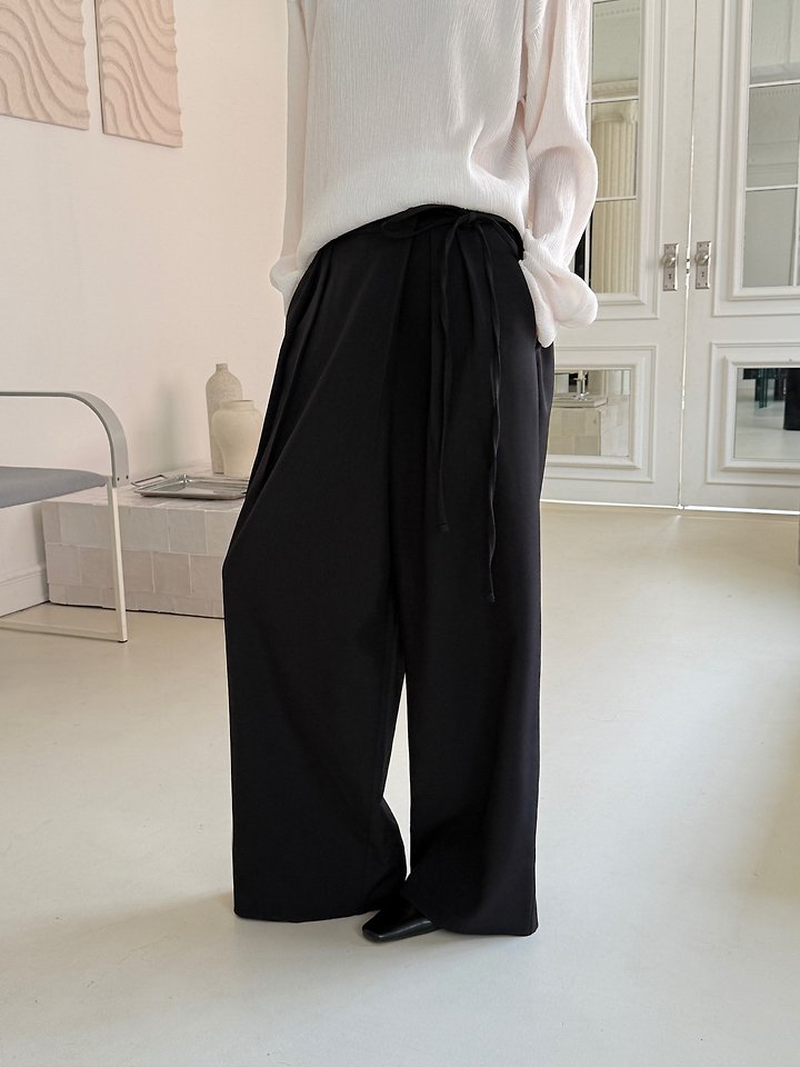Heize - Korean Women Fashion - #womensfashion - Wrap Banding Pants - 3