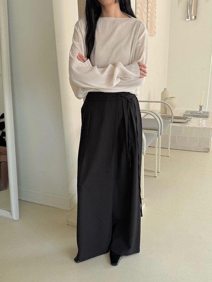 Heize - Korean Women Fashion - #womensfashion - Wrap Banding Pants - 7