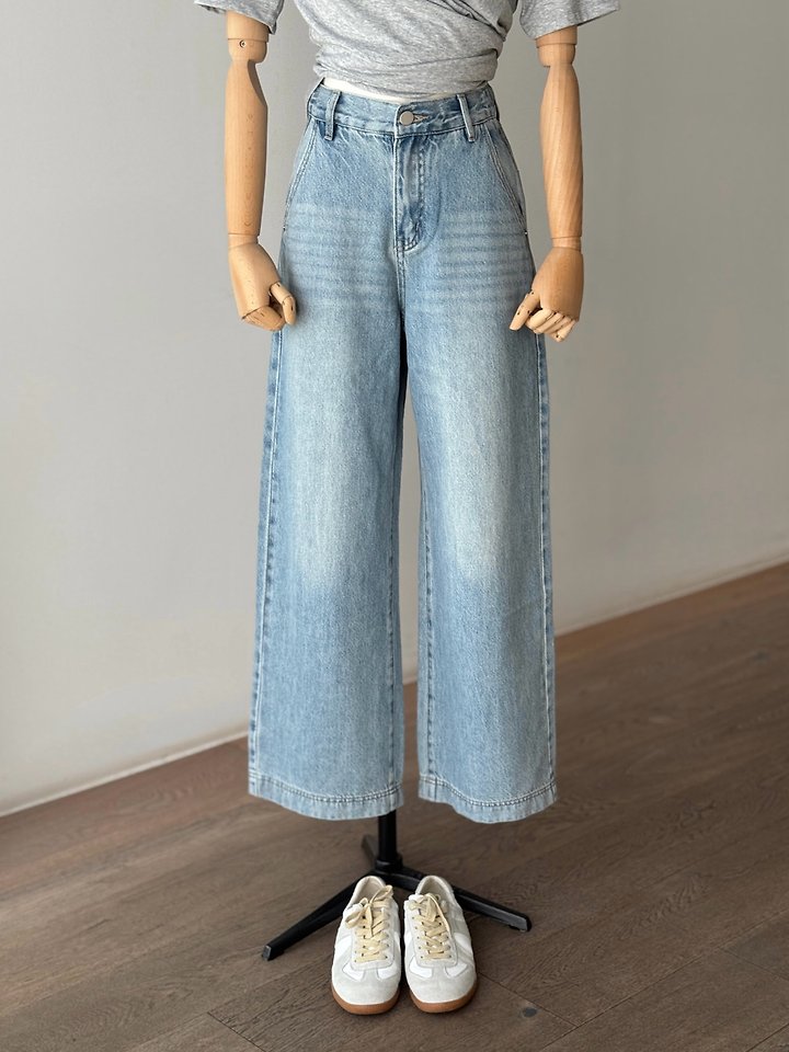 Heize - Korean Women Fashion - #womensfashion - Blossom Denim Pants - 6