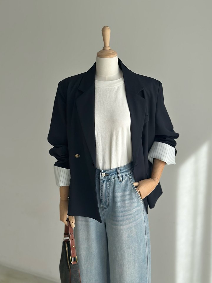 Heize - Korean Women Fashion - #womensfashion - Marine Jacket - 5