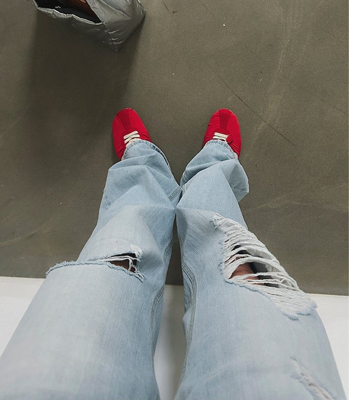 I'm here - Korean Women Fashion - #momslook - 889 Vintage Long Wide Denim Pants - 7
