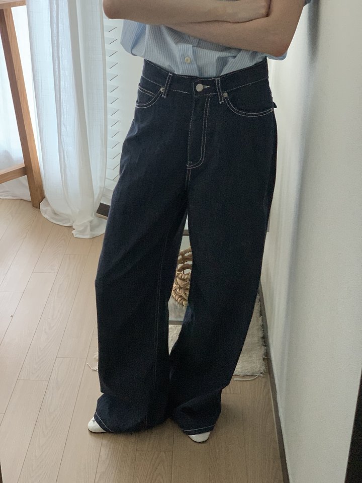 I'm here - Korean Women Fashion - #momslook - 915 Non-Fade Hooda Pocket Denim Pants - 7