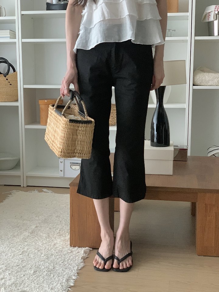 I'm here - Korean Women Fashion - #momslook - 650 Cool Span Capri Pants - 5