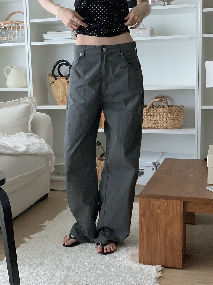I'm here - Korean Women Fashion - #momslook - 649 Summer Seam Curved Jeans Summer Curved Pants - 2