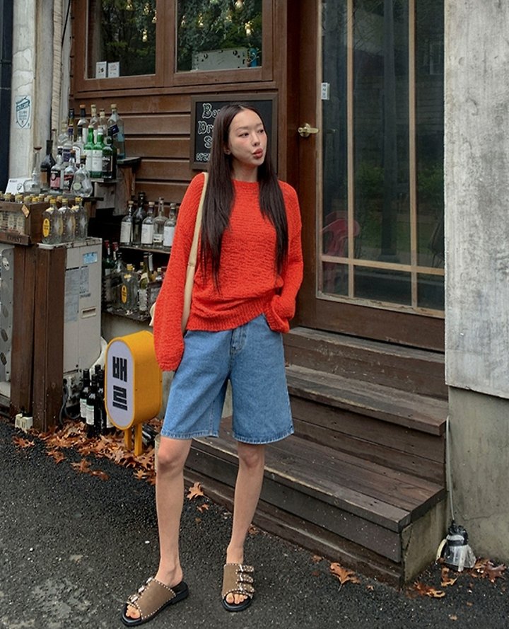 I'm here - Korean Women Fashion - #pursuepretty - 312 Denim Shorts - 2