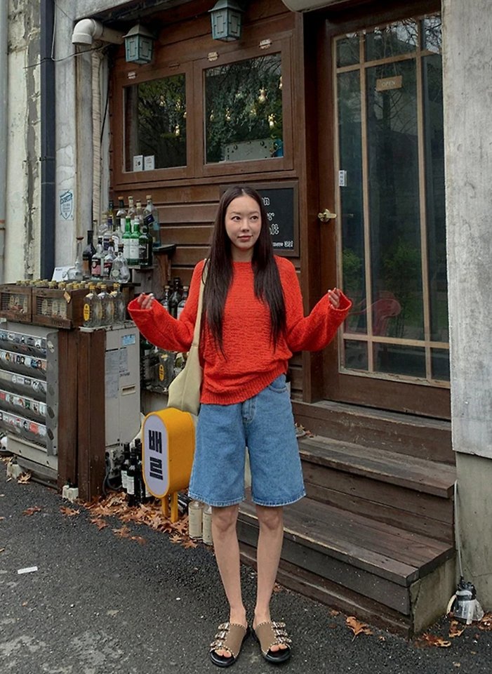 I'm here - Korean Women Fashion - #restrostyle - 312 Denim Shorts - 3