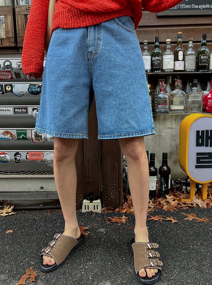 I'm here - Korean Women Fashion - #restrostyle - 312 Denim Shorts - 4