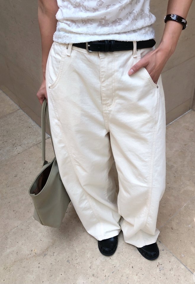 I'm here - Korean Women Fashion - #thelittlethings - 648 Seam Balloon Curved Jeans