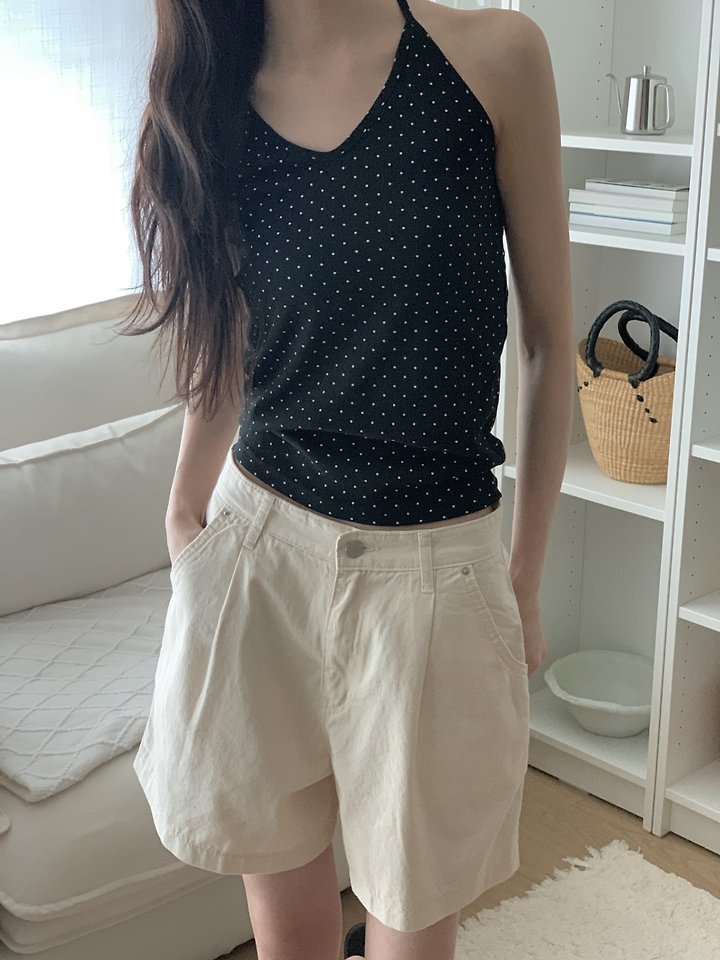 I'm here - Korean Women Fashion - #thelittlethings - 353 Pleated Pintuck Cotton Shorts - 11