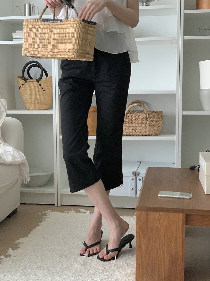 I'm here - Korean Women Fashion - #vintageinspired - 650 Cool Span Capri Pants - 8