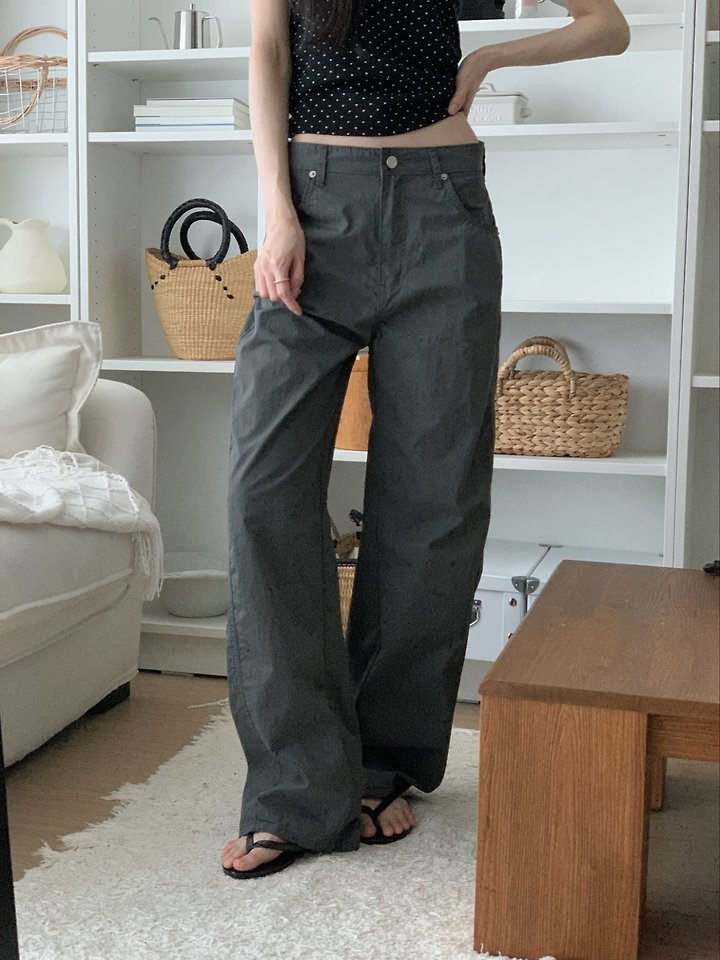 I'm here - Korean Women Fashion - #vintageinspired - 649 Summer Seam Curved Jeans Summer Curved Pants - 6