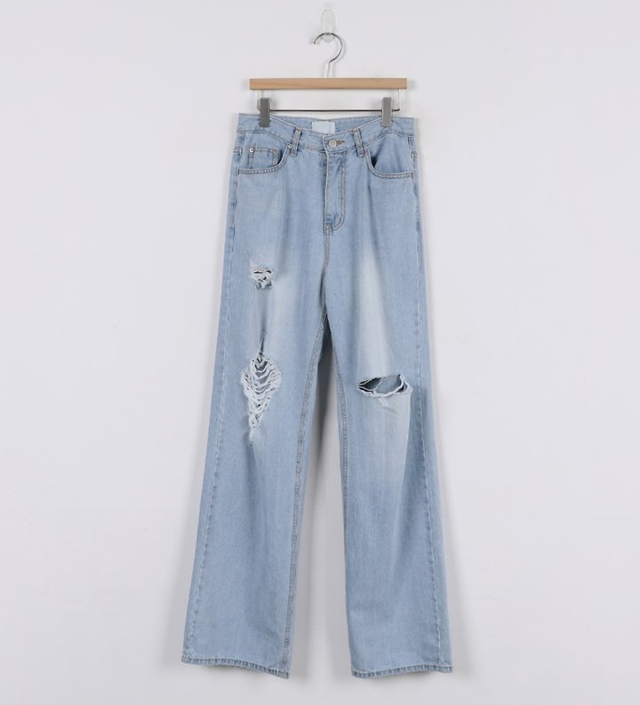 I'm here - Korean Women Fashion - #womensfashion - 889 Vintage Long Wide Denim Pants - 8