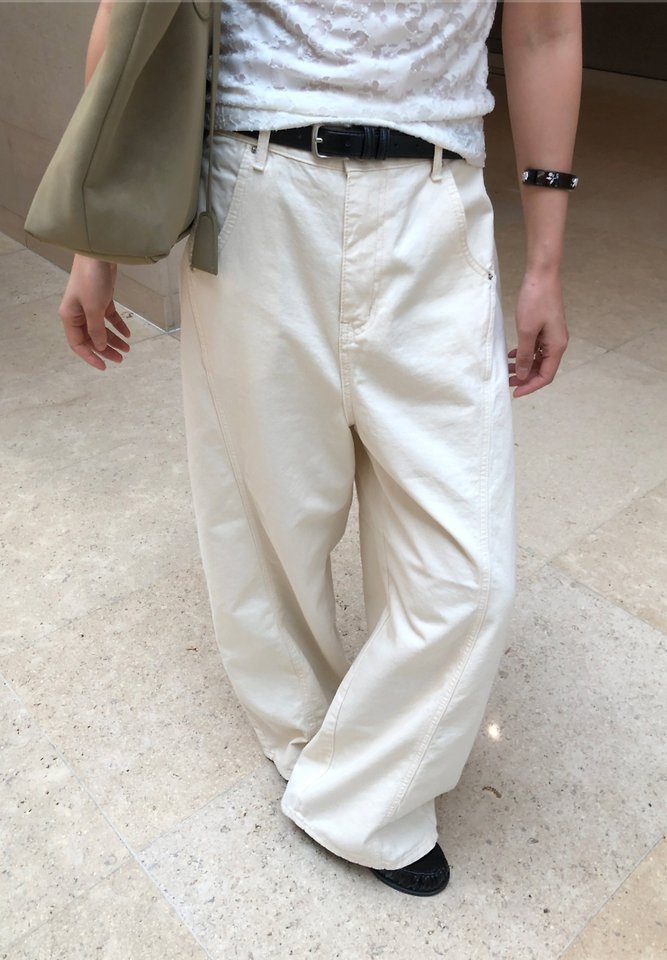 I'm here - Korean Women Fashion - #womensfashion - 648 Seam Balloon Curved Jeans - 3