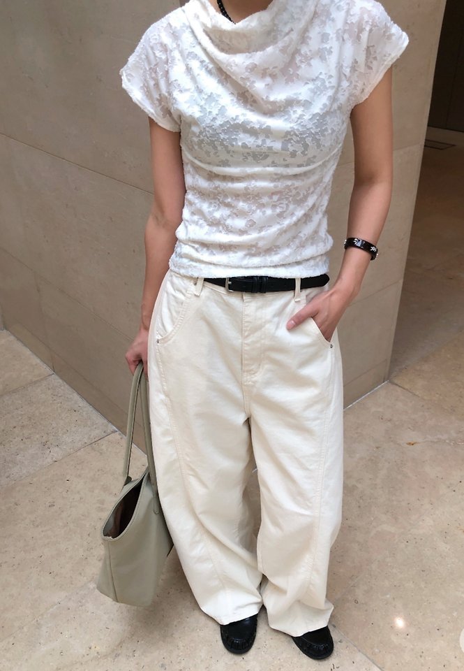 I'm here - Korean Women Fashion - #womensfashion - 648 Seam Balloon Curved Jeans - 5