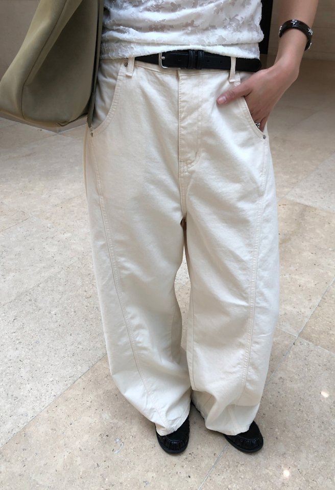 I'm here - Korean Women Fashion - #womensfashion - 648 Seam Balloon Curved Jeans - 9