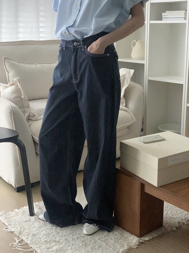 I'm here - Korean Women Fashion - #womensfashion - 915 Non-Fade Hooda Pocket Denim Pants - 2