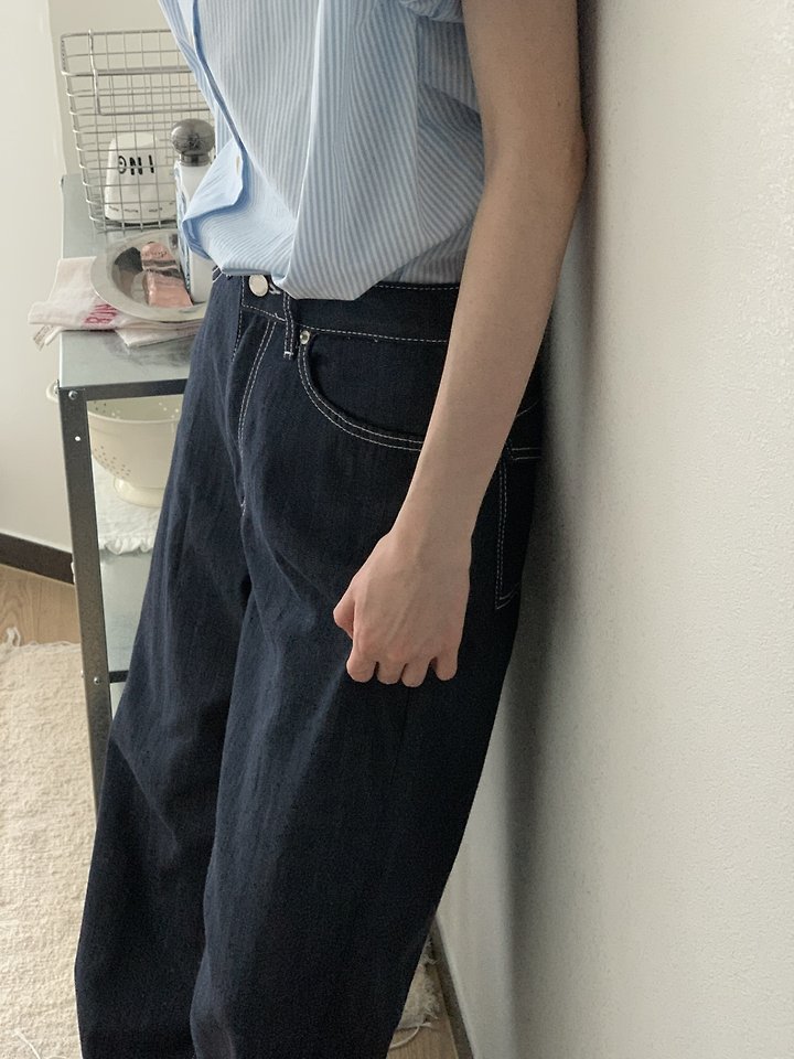 I'm here - Korean Women Fashion - #womensfashion - 915 Non-Fade Hooda Pocket Denim Pants - 6