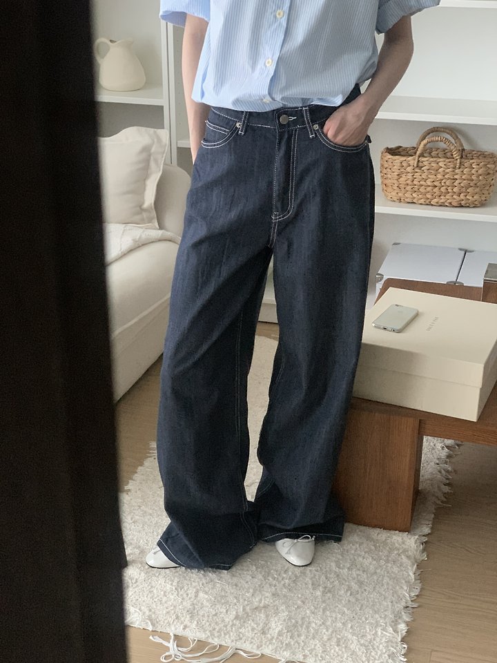 I'm here - Korean Women Fashion - #womensfashion - 915 Non-Fade Hooda Pocket Denim Pants - 8