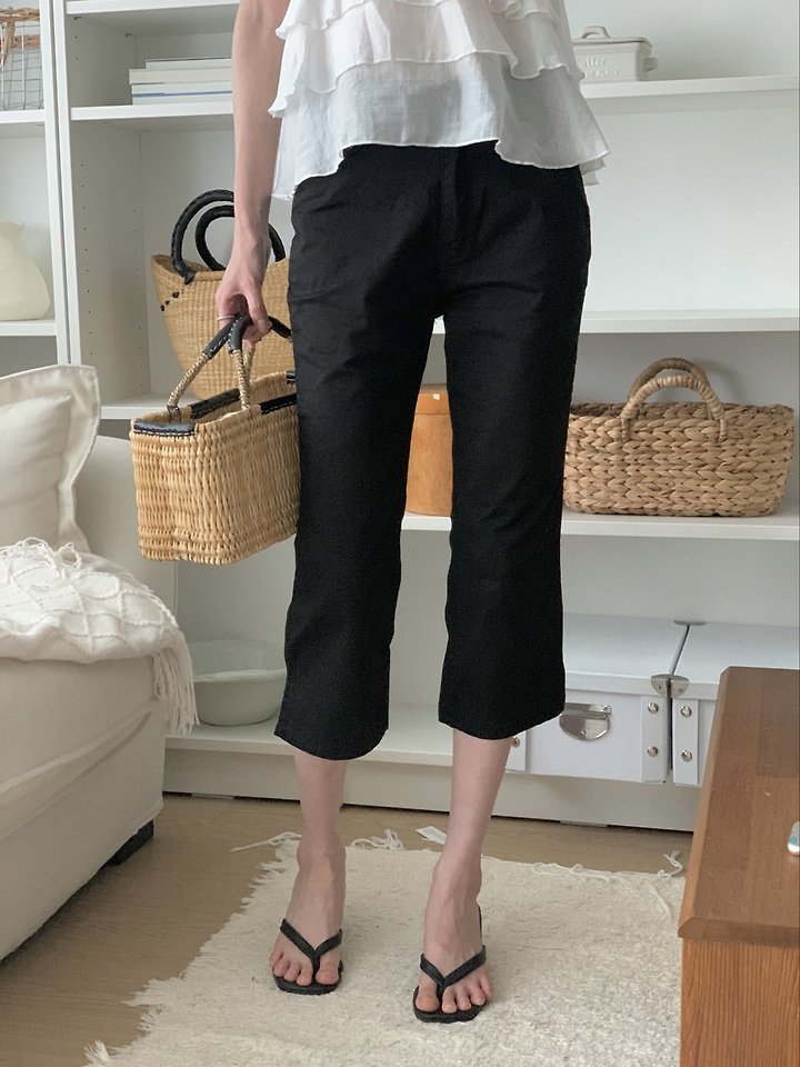 I'm here - Korean Women Fashion - #womensfashion - 650 Cool Span Capri Pants