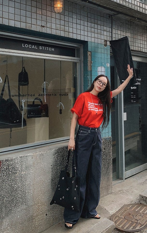 I'm here - Korean Women Fashion - #womensfashion - 915 Non-Fade Semi-Wide Hooda Pocket Denim Pants - 11