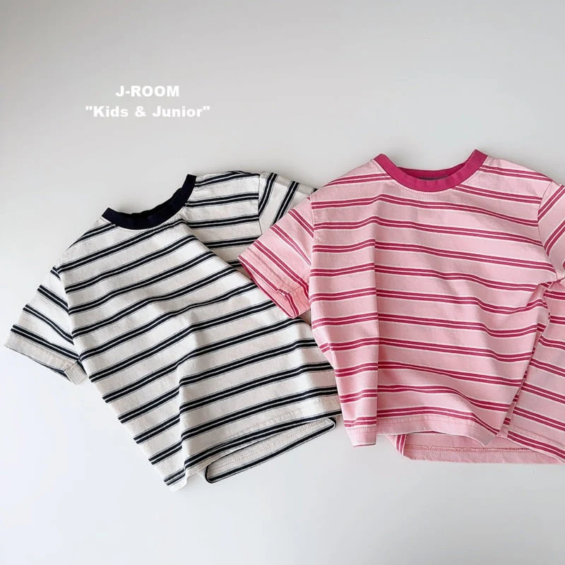 J-Room - Korean Children Fashion - #Kfashion4kids - Marine Stripe Tee - 2