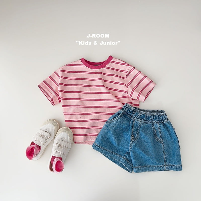 J-Room - Korean Children Fashion - #childofig - Marine Stripe Tee - 8
