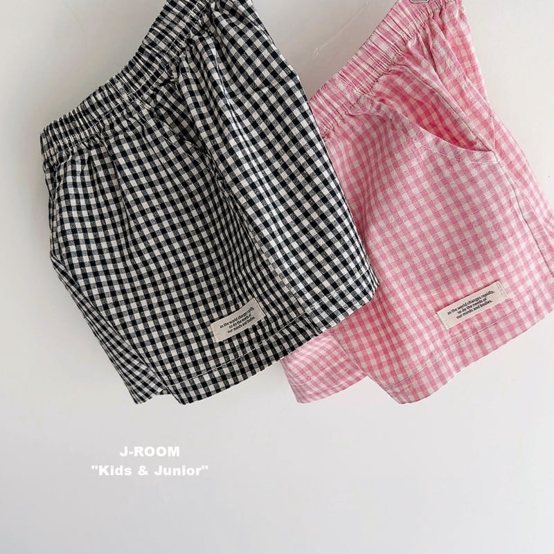 J-Room - Korean Children Fashion - #childofig - Daily Check Shorts - 3