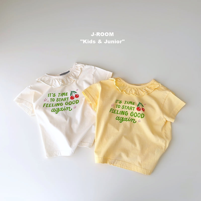 J-Room - Korean Children Fashion - #childofig - Cherry Frill Tee