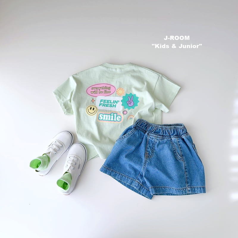 J-Room - Korean Children Fashion - #childofig - Fresh Front Back Print Tee - 10