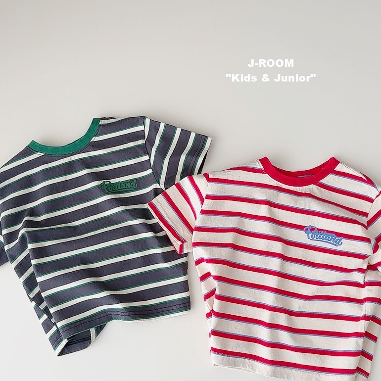 J-Room - Korean Children Fashion - #childrensboutique - Portland Stripe Tee - 2