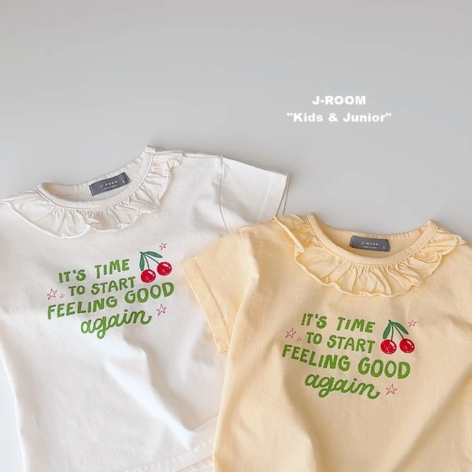 J-Room - Korean Children Fashion - #childrensboutique - Cherry Frill Tee - 2