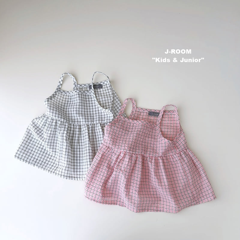J-Room - Korean Children Fashion - #childrensboutique - Check Bustier