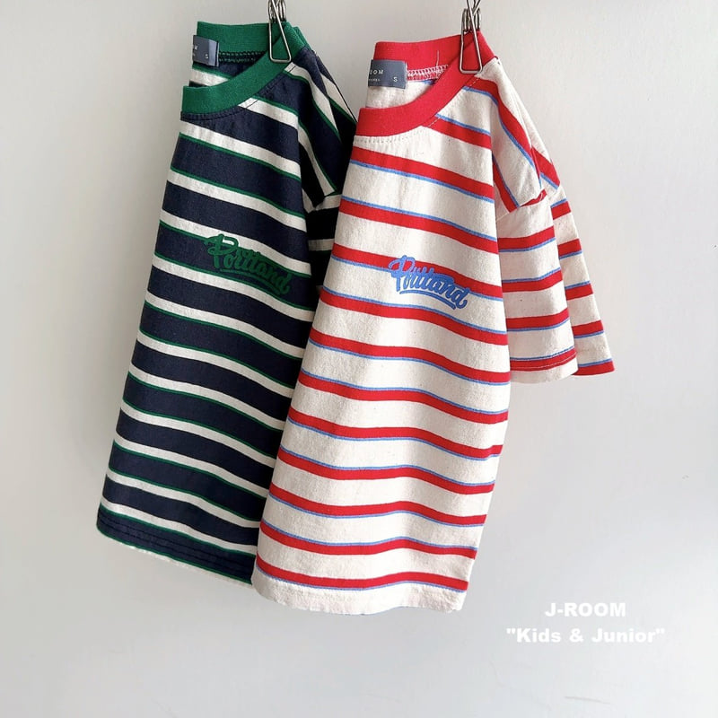 J-Room - Korean Children Fashion - #designkidswear - Portland Stripe Tee - 3