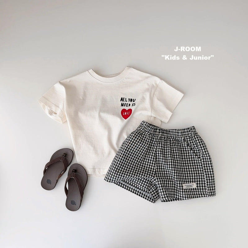 J-Room - Korean Children Fashion - #discoveringself - Daily Check Shorts - 7