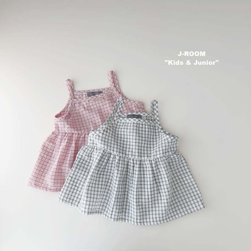 J-Room - Korean Children Fashion - #discoveringself - Check Bustier - 3