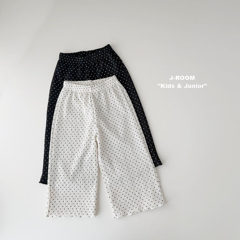 J-Room - Korean Children Fashion - #fashionkids - Dot Pleats Wide Pants - 5