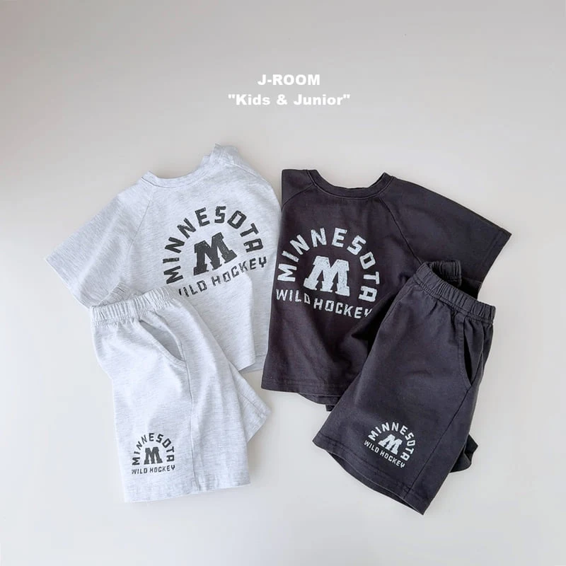 J-Room - Korean Children Fashion - #fashionkids - Minnesota Print Set - 6