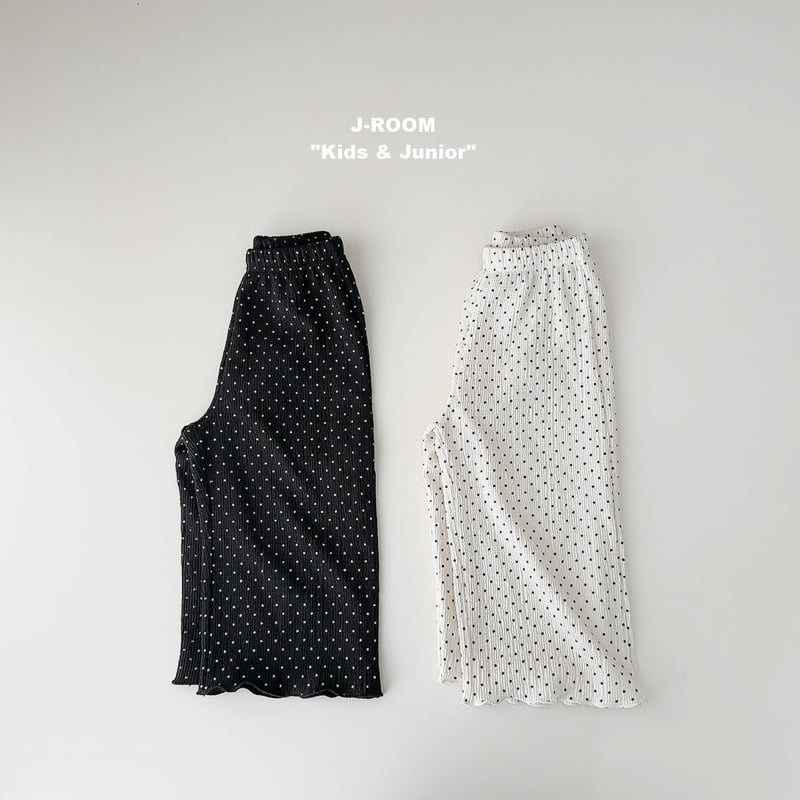 J-Room - Korean Children Fashion - #kidsshorts - Dot Pleats Wide Pants - 6