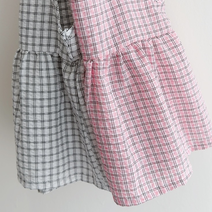J-Room - Korean Children Fashion - #kidsshorts - Check Bustier - 5