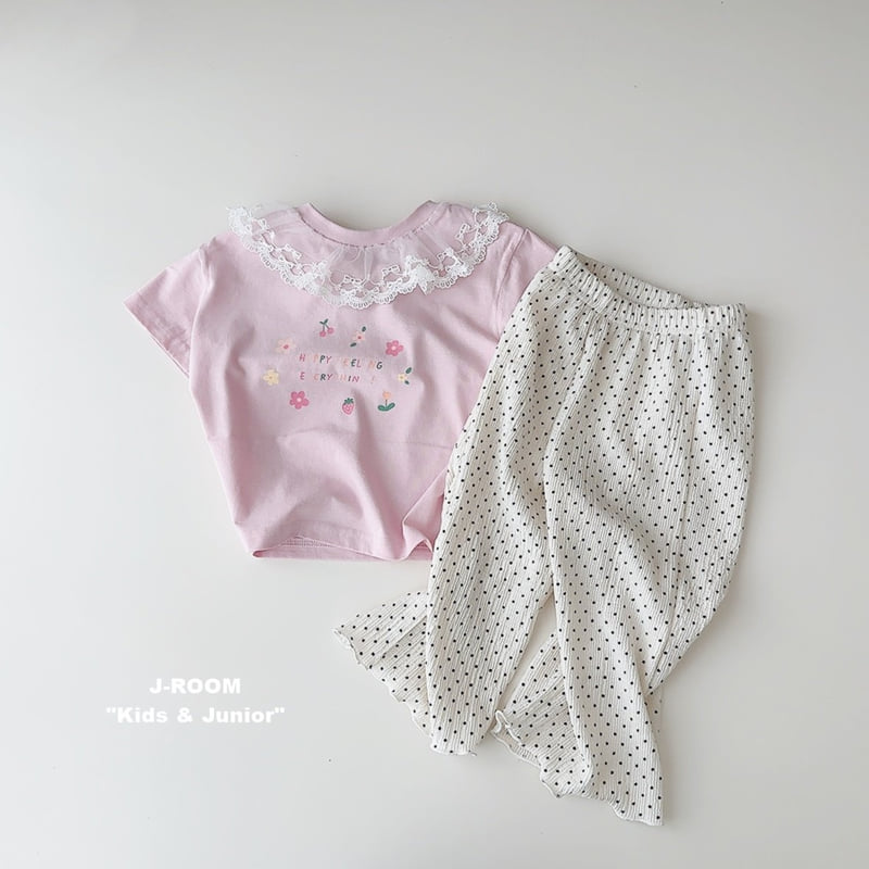 J-Room - Korean Children Fashion - #kidsstore - Dot Pleats Wide Pants - 7