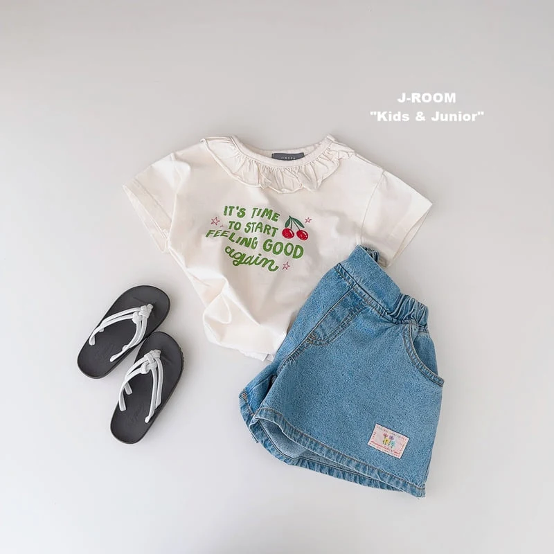 J-Room - Korean Children Fashion - #kidsstore - Cherry Frill Tee - 7