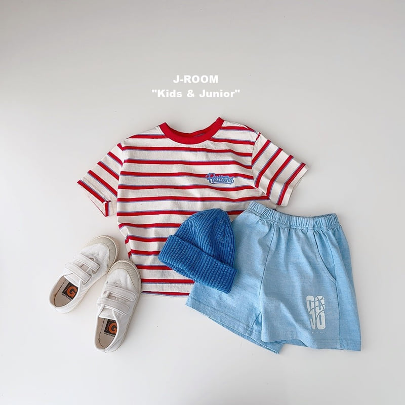 J-Room - Korean Children Fashion - #kidzfashiontrend - Portland Stripe Tee - 8