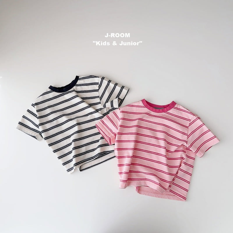 J-Room - Korean Children Fashion - #kidzfashiontrend - Marine Stripe Tee