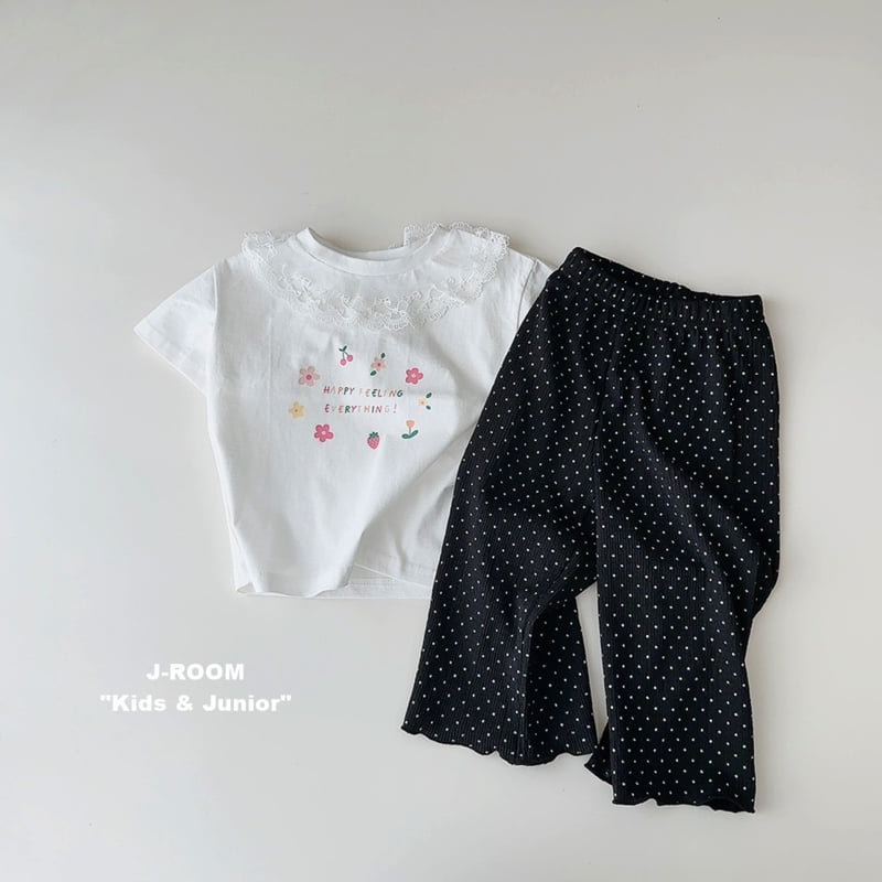 J-Room - Korean Children Fashion - #kidzfashiontrend - Dot Pleats Wide Pants - 8