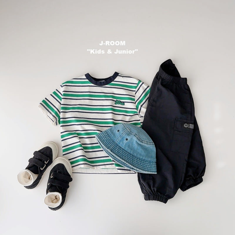 J-Room - Korean Children Fashion - #littlefashionista - Bling Stripe Short Sleeve Tee - 9